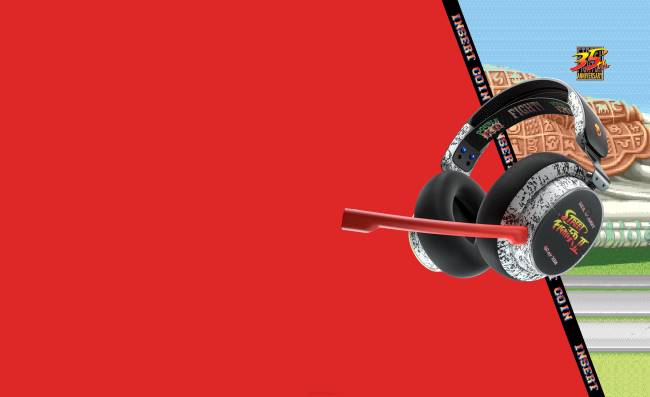 skullcandy x street fighter plyr többplatformos vezeték nélküli játék headsetSkullcandy VB8869 utcai harcos