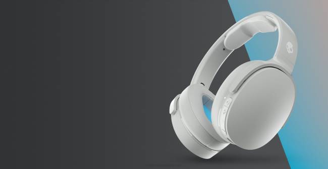 vezeték nélküli egyszerűség a kiváló hangzású hesh evo vezeték nélküli fejhallgatóvalSkullcandy VB8867 világos szürke/kék