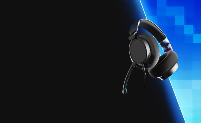 Gaming essential prémium hangzású slyr többplatformos vezetékes játék headsetSkullcandy VB8856 kék digihype