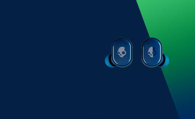 Bővíthető tech prémium hangzás igazi vezeték nélküli fülhallgatókSkullcandy VB8812 sötétkék/zöld