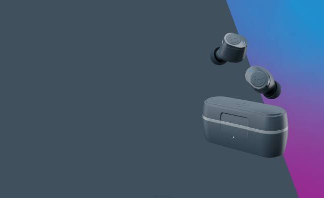 Teljesen vezeték nélküli alapvető, valódi 2 vezeték nélküli fülhallgatóSkullcandy VB8825 hideg szürke