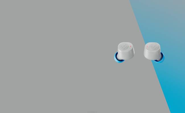 Teljesen vezeték nélküli alapvető, valódi 2 vezeték nélküli fülhallgatóSkullcandy VB8826 világos szürke/kék