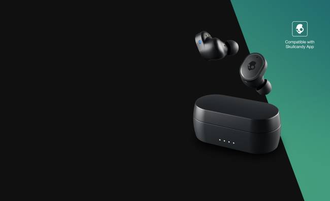 tökéletesen egyszerű zajszűrő sesh és valódi vezeték nélküli fülhallgatókSkullcandy VB886 fekete