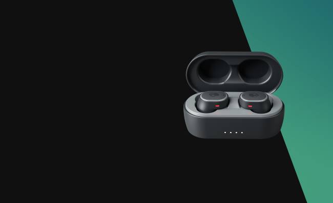 tökéletesen egyszerű zajszűrő sesh és valódi vezeték nélküli fülhallgatókSkullcandy VB886 fekete