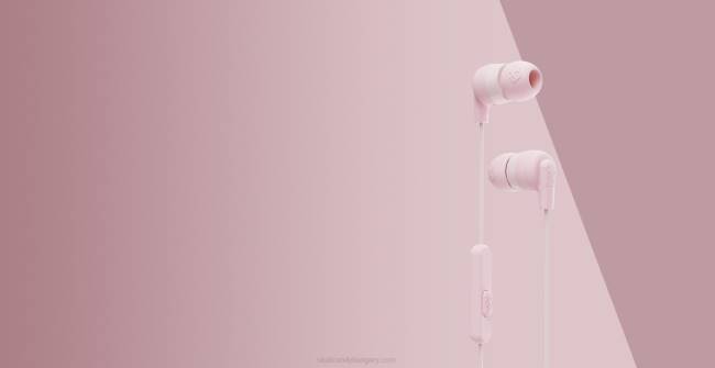 az eredeti alapvető ink'd+fülhallgató mikrofonnalSkullcandy VB8831 halvány rózsaszín