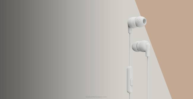 az eredeti alapvető ink'd+fülhallgató mikrofonnalSkullcandy VB8835 mod fehér