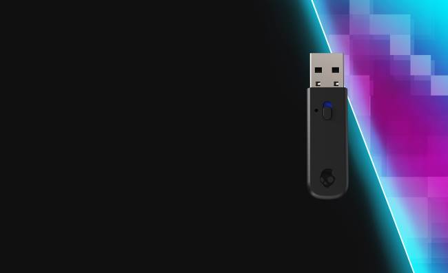 amikor az ezredmásodperc számít ultraalacsony késleltetésű vezeték nélküli adó plyr-hezSkullcandy VB8849 igaz fekete