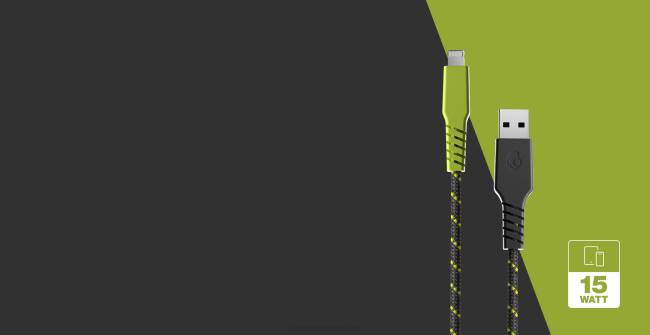 az út a tápvezetékhez + fonott töltőkábelSkullcandy VB8845 hideg szürke/sárga